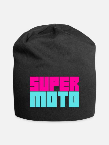Supermoto / Supermotard / Supermoto Wheelie - Jersey-Beanie - Schwarz