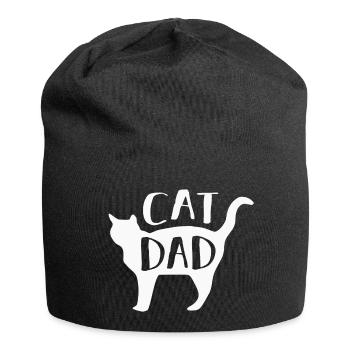 Katze Katzen - Jersey-Beanie - Schwarz - Vorne