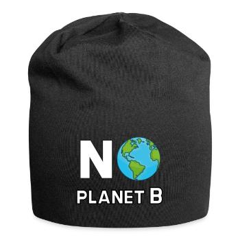 Pas de planète B - Kein Planet B - Bonnet en jersey - noir - Devant