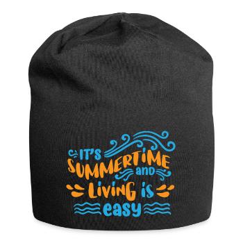 Its summer time and living is easy - Bonnet en jersey - noir - Devant