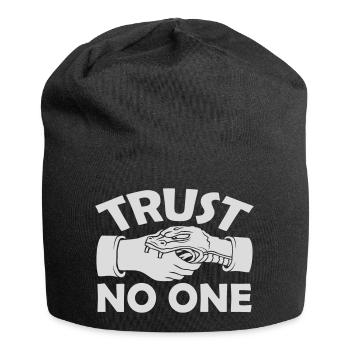 ne faites confiance à personne pour ne citer - Bonnet en jersey - noir - Devant
