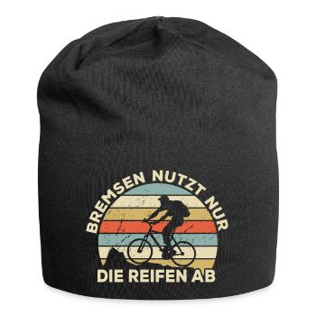 Bremsen? Nein! - Mountainbiker Mountainbike - Jersey-Beanie - Schwarz - Vorne