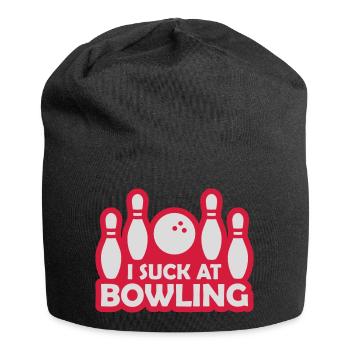 Je suis nul au bowling - Bonnet en jersey - noir - Devant
