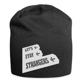 Citation Restons Strangers - Bonnet en jersey - noir - Devant