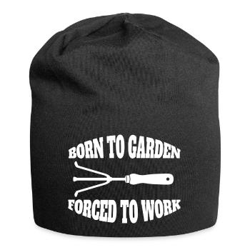 Gärtner Obstgarten Garten Geschenk Hobbygärtner - Jersey-Beanie - Schwarz - Vorne