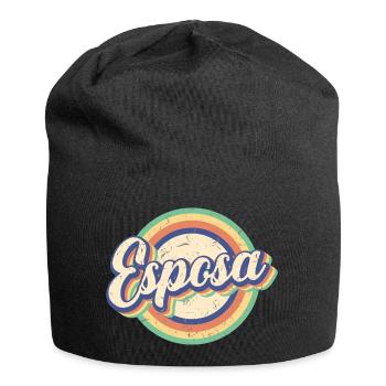 Esposa Retro Wife To Be Bride Couple Wedding Gift - Jersey Beanie - black - Front