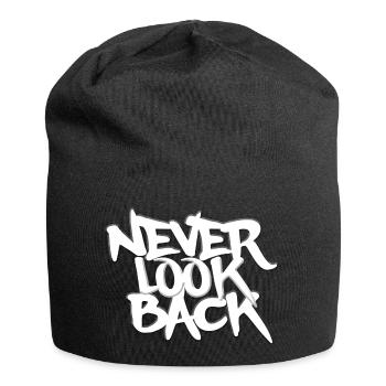 NEVER LOOK BACK GRAFFITI - Jersey-Beanie - Schwarz - Vorne