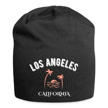Los Angeles California - Jersey Beanie - black - Front