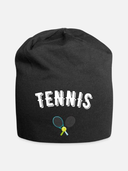 Tennis - Jersey-Beanie - Schwarz