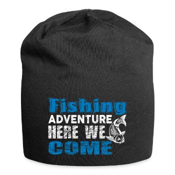Fishing Adventure Here We Come - Jersey Beanie - black - Front