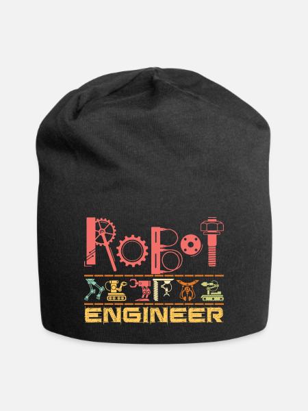 Roboter kostüm für Ingenieure oder Kinder Roboter - Jersey-Beanie - Schwarz