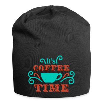ES IST KAFFEEZEIT OK - Jersey-Beanie - Schwarz - Vorne