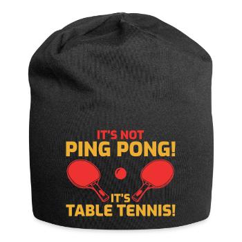 Lustiger Tischtennis Witz - Jersey-Beanie - Schwarz - Vorne