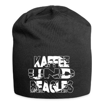 coffeeshop tasse geburtstagsgeschenk - Jersey-Beanie - Schwarz - Vorne