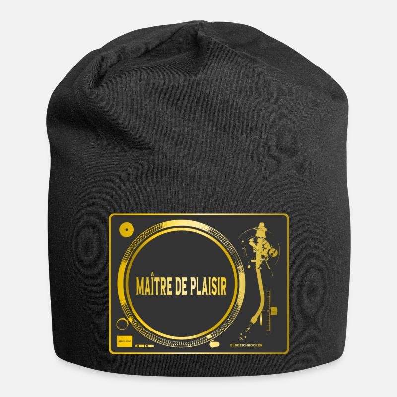 Maître de Plaisir Turntable - Jersey-Beanie - Schwarz