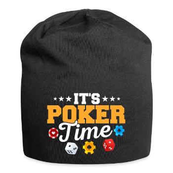 C’est Poker Time Card Player Gambling - Bonnet en jersey - noir - Devant