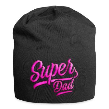 Super Dad - Super Papa - Vatertag - Bester Papa - Jersey-Beanie - Schwarz - Vorne