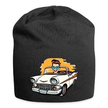 Clément en cabriolet - Bonnet en jersey - noir - Devant