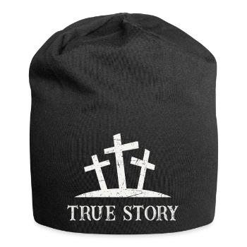 True Story - Jersey Beanie - black - Front