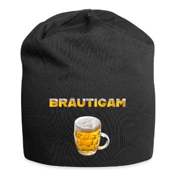 Bräutigam Bierkrug - Jersey-Beanie - Schwarz - Vorne