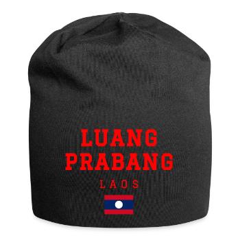 Luang Prabang Laos - Jersey-Beanie - Schwarz - Vorne