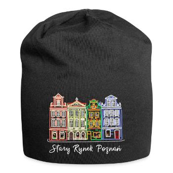 Alter Markt Posen, Polen historische Fassaden - Jersey-Beanie - Schwarz - Vorne