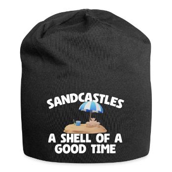 Kids Sandcastle Kit Gear Sandcastle Set Toys - Jersey-Beanie - Schwarz - Vorne