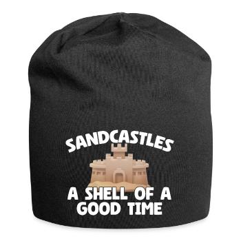 Kids Sandcastle Kit Gear Sandcastle Set Toys - Jersey-Beanie - Schwarz - Vorne