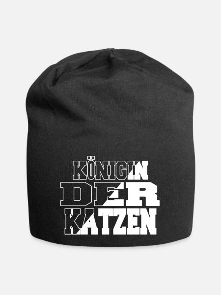 weihnachten lustiger spruch hauskatze humor tier - Jersey-Beanie - Schwarz