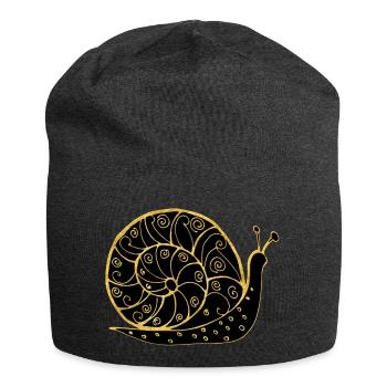 Schnecke - Jersey-Beanie - Anthrazit - Vorne