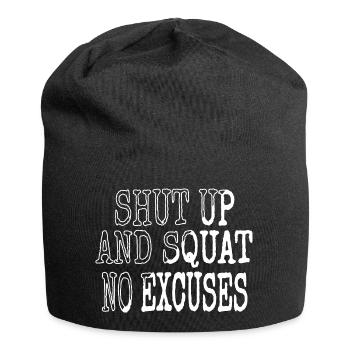defensive joke statement churrascada winter - Jersey-Beanie - Schwarz - Vorne