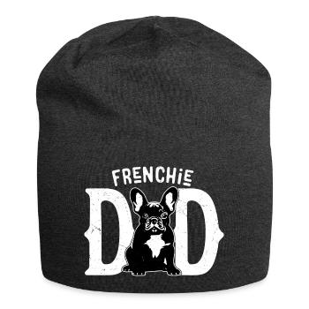 Frenchie Dad Owner French Bulldog - Jersey-Beanie - Anthrazit - Vorne