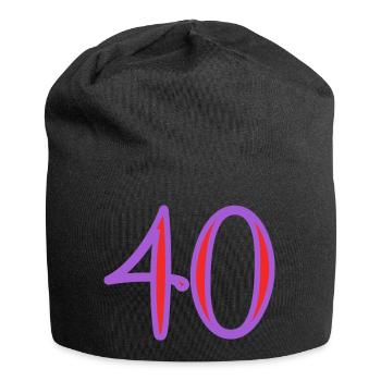 40 - Bonnet en jersey - noir - Devant