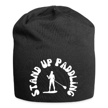 SUP, Stand Up Paddling, SUP Girl - Jersey-Beanie - Schwarz - Vorne
