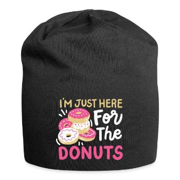Donuts Donut-Liebhaber - Jersey-Beanie - Schwarz - Vorne
