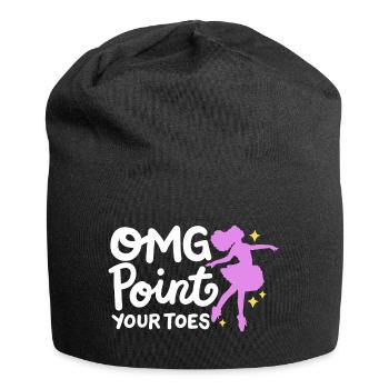 Ballett Tanzen Ballerina - Jersey-Beanie - Schwarz - Vorne