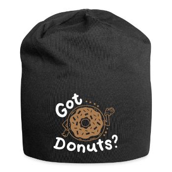 Donuts Donut-Liebhaber - Jersey-Beanie - Schwarz - Vorne