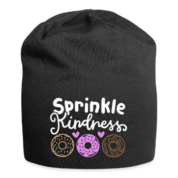 Donut gegen Mobbing - Jersey-Beanie - Schwarz - Vorne