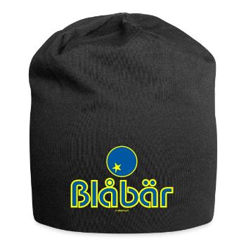 Heidelbeere - Jersey-Beanie - Schwarz - Vorne