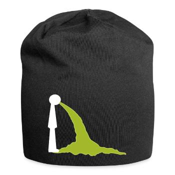 Trinkmotiv - Zum Kotzen - Eskalation und Absturz - Jersey-Beanie - Schwarz - Vorne