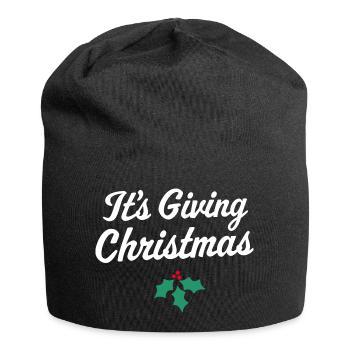 Es ist das Schenken von Weihnachten - Jersey-Beanie - Schwarz - Vorne