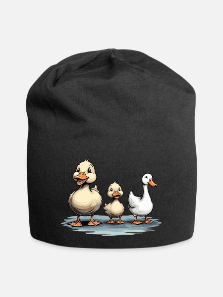 ENTEN UND GANS - Jersey-Beanie - Schwarz