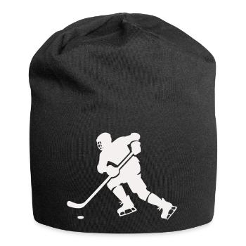 hockey - Bonnet en jersey - noir - Devant