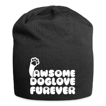 Pawsome Doglove Furever - Awesome Dog Love Forever - Bonnet en jersey - noir - Devant