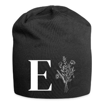 Minimalist flowers - Jersey Beanie - black - Front