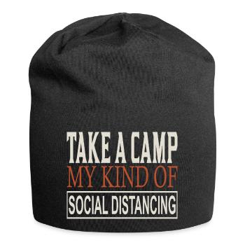 Take a Camp My Social Distancing - Jersey Beanie - black - Front