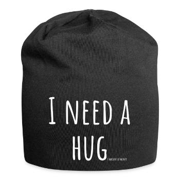 I need a huge amount of money - Jersey-Beanie - Schwarz - Vorne