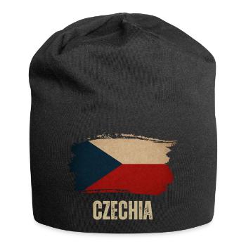 Drapeau vintage de la Tchéquie, fier tchécoslovaque - Bonnet en jersey - noir - Devant