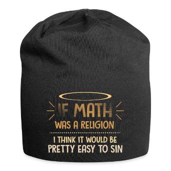 Math Nerd Students University Professor Mathematics - Jersey Beanie - black - Front