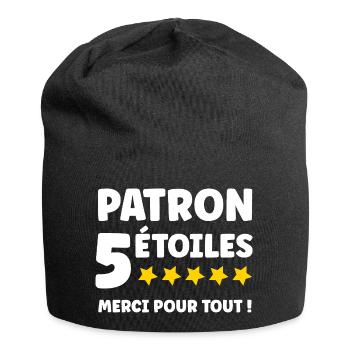Patron - Bonnet en jersey - noir - Devant